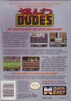 Bad Dudes Box Art Back